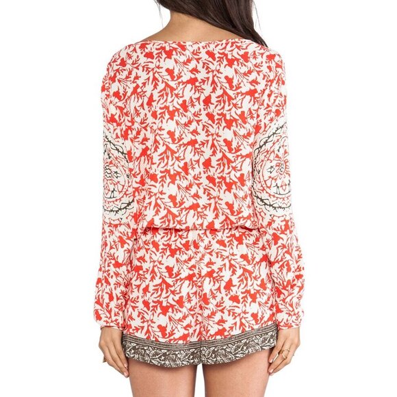 Free People Resort Romper Gardenia Combo - Boho Tribal Print - Picture 3 of 16